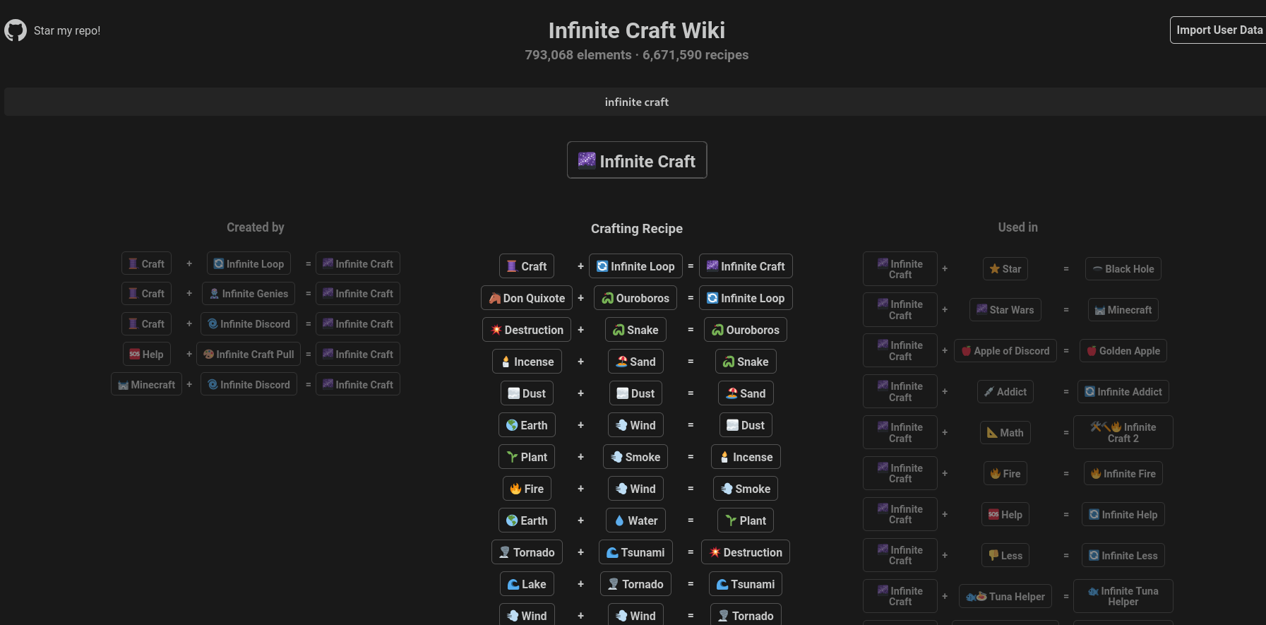 Infinite Craft Wiki